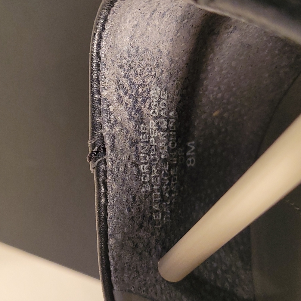 Bandolino Drumer Black Leather Slip On  Block Heels - Picture 5 of 10